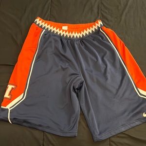 Nike: Illinois NCAA Basketball Shorts